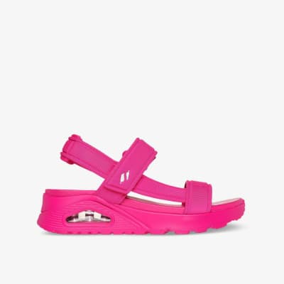 skechers-uno-damen-sandale-neon-pink-special-deal