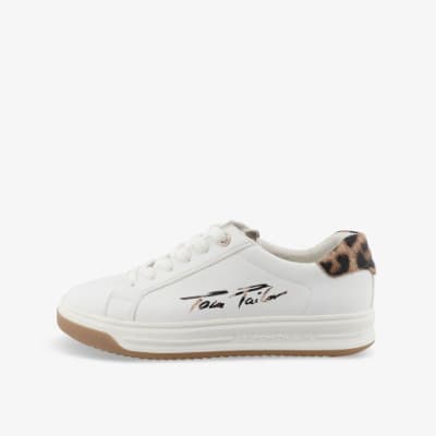Tom Tailor Damen Sneaker weiß mit Leomuster reduziert bei street shoes