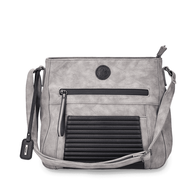 street-shoes-rieker-handtasche-grau