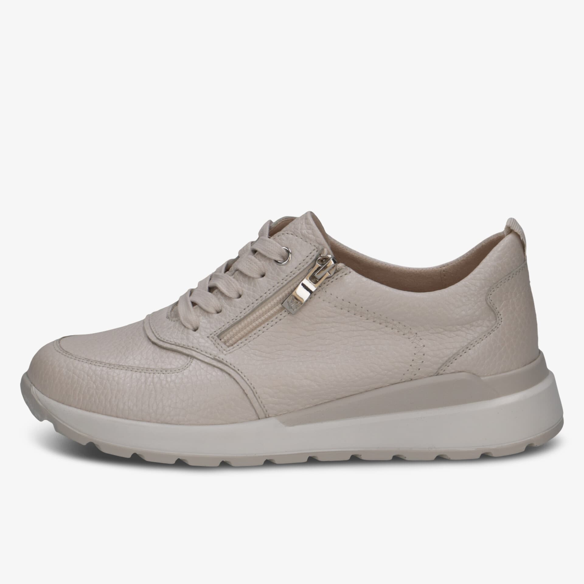 Bequemer Sneaker mit seitlichem Reißverschluss und rutschfester Sohle, modernes Design für den Alltag