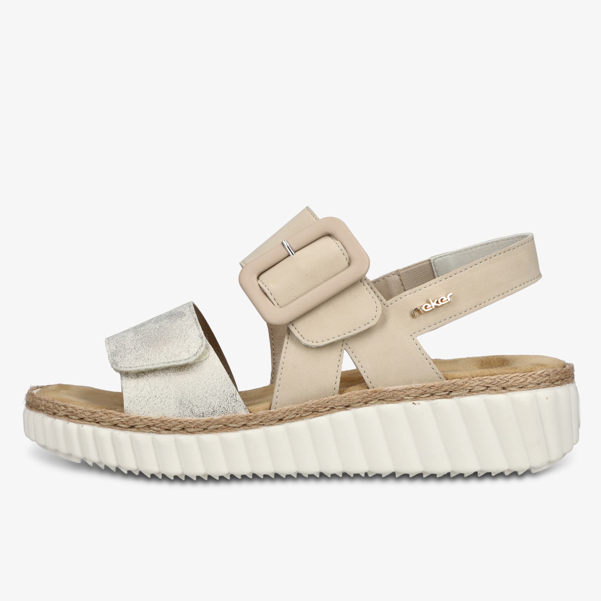 Bequeme Sandale mit verstellbaren Riemen und gepolstertem Fußbett für optimalen Tragekomfort im Sommer