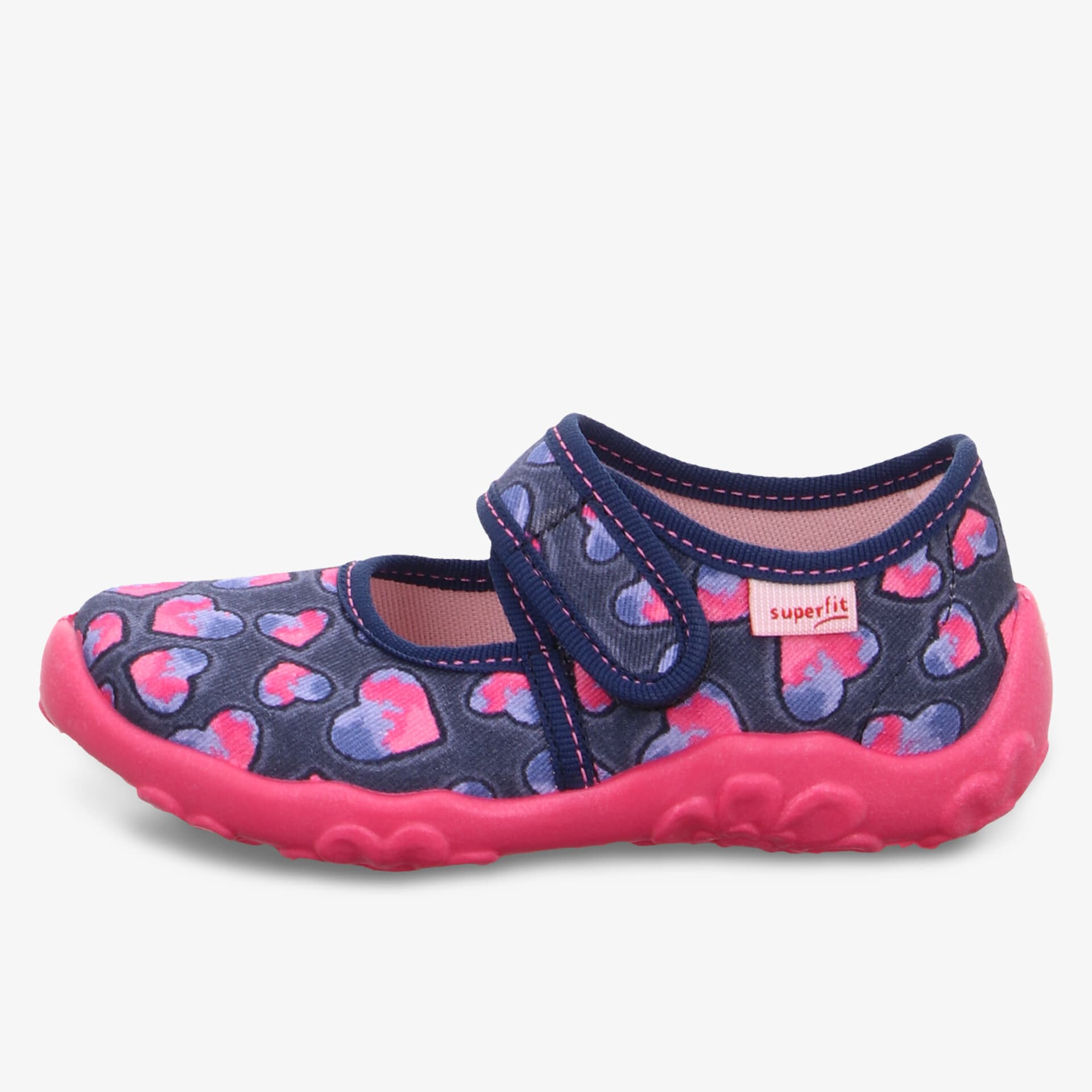 Bequemer Kinderschuh mit verstellbarem Klettverschluss und modischem Herzdesign, ideal für täglichen Tragekomfort